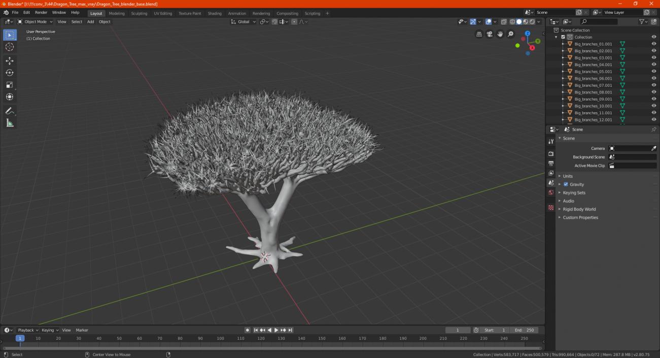 3D Dragon Tree