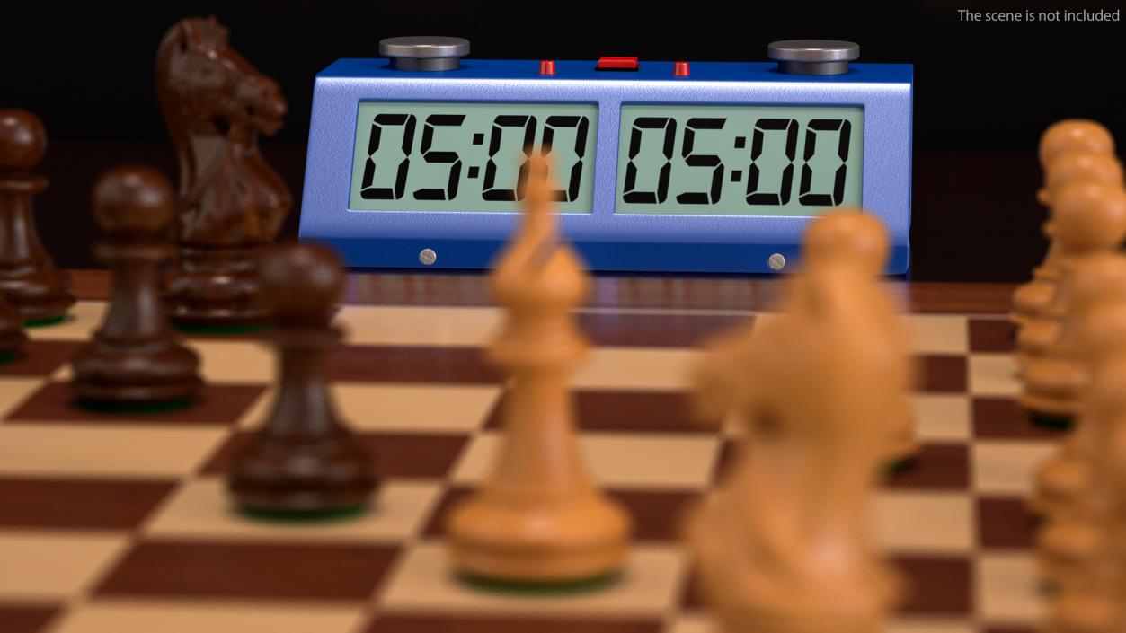 3D model Digital and Mechanical Chess Clock Collection