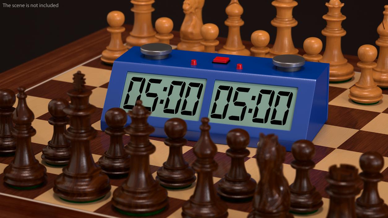 3D model Digital and Mechanical Chess Clock Collection