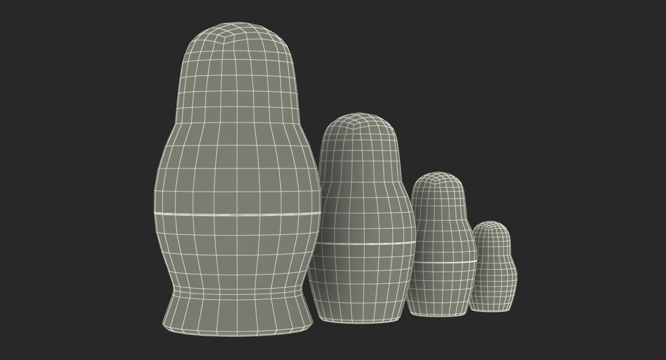 Matryoshka Doll Set 3D model