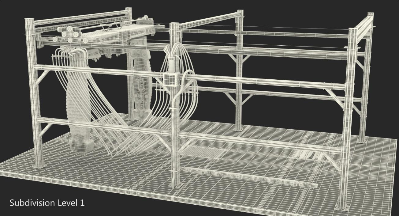 3D model Fastrak Touch Free Carwash System Rigged