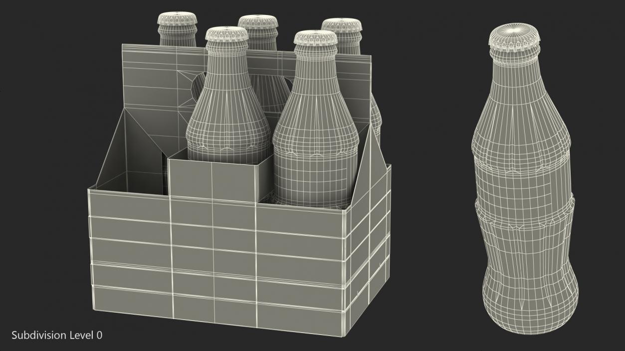 Coca Cola Bottle Package 3D model