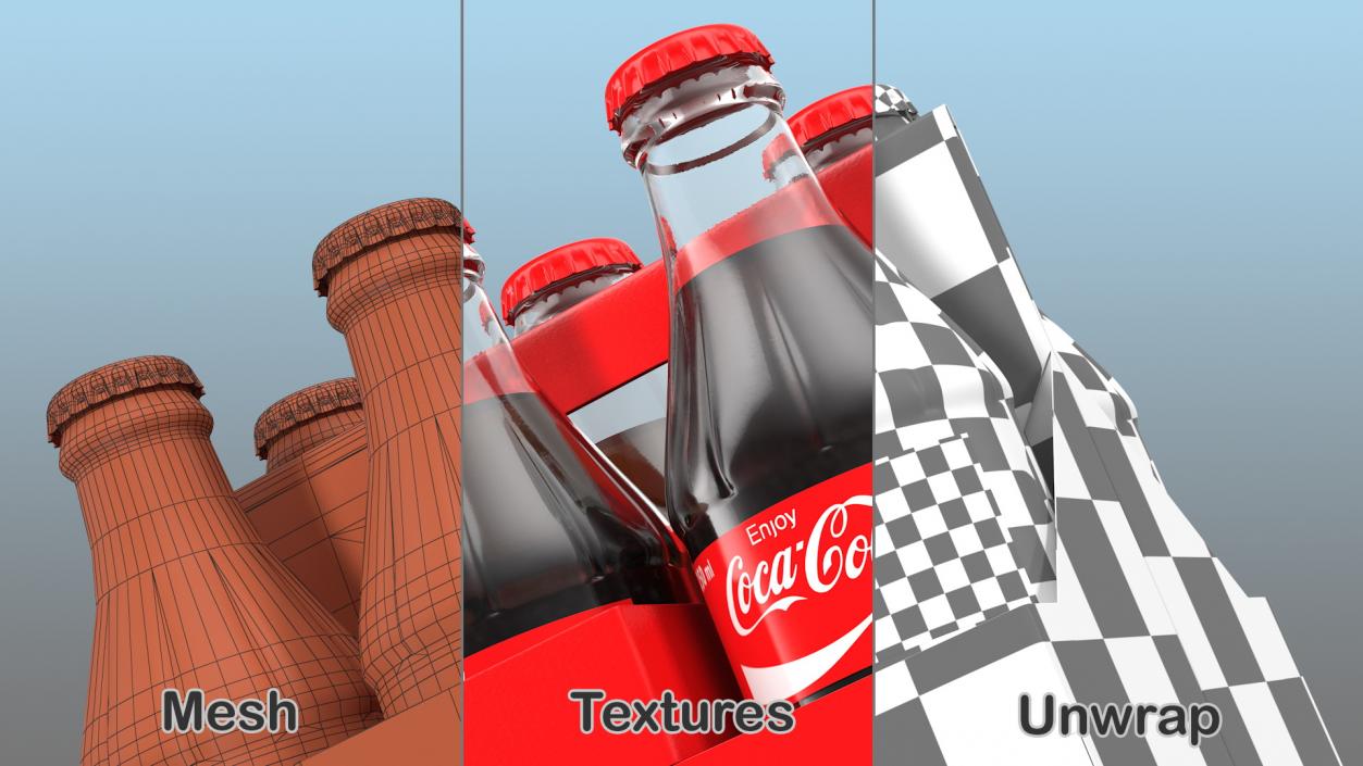 Coca Cola Bottle Package 3D model