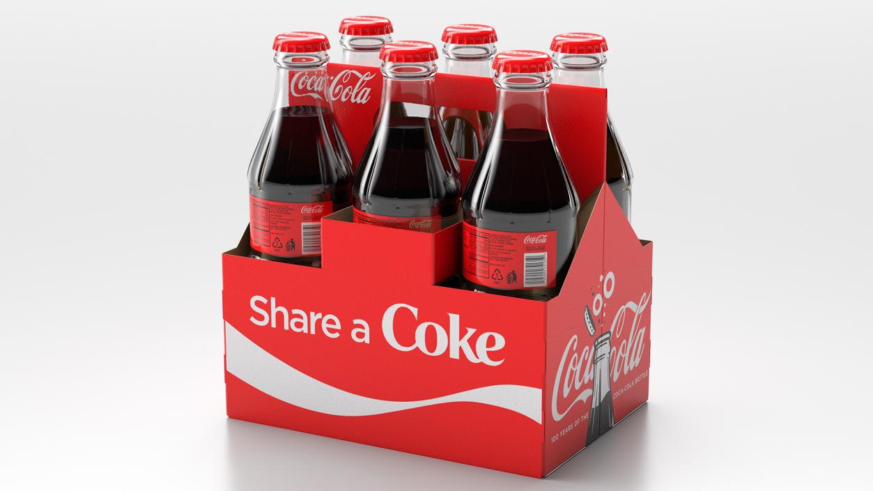 Coca Cola Bottle Package 3D model