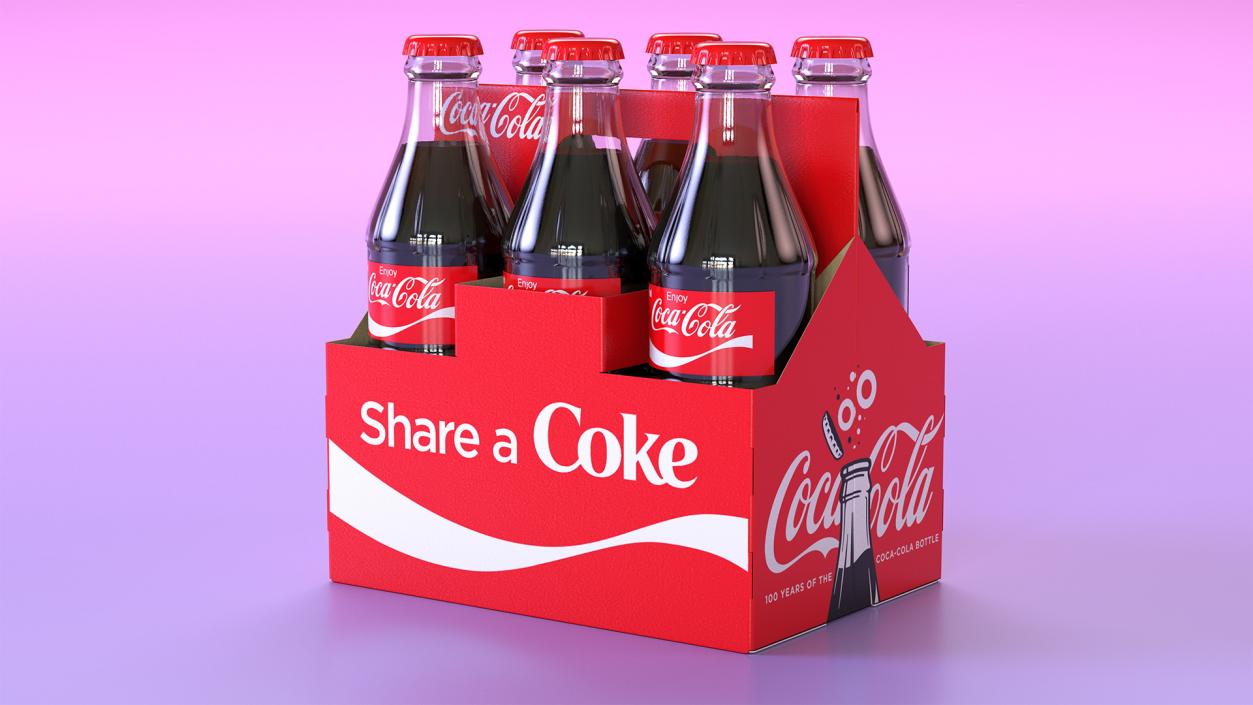 Coca Cola Bottle Package 3D model