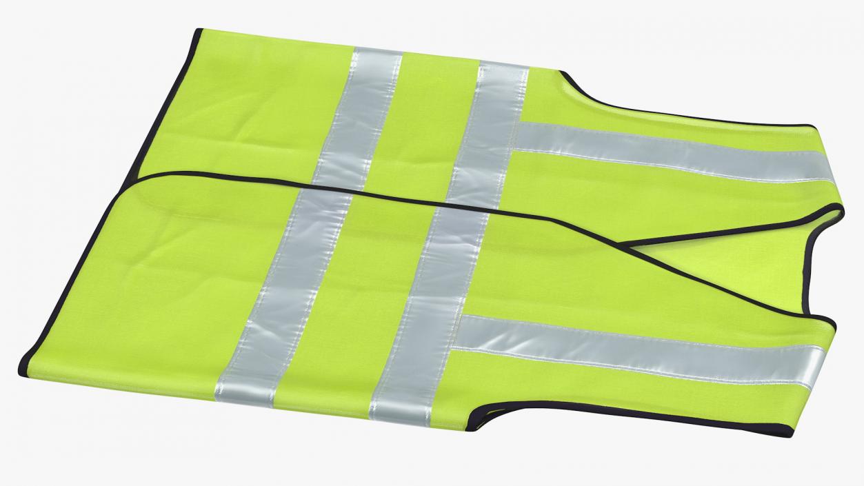 3D model Yellow Hi Vis Safety Vest