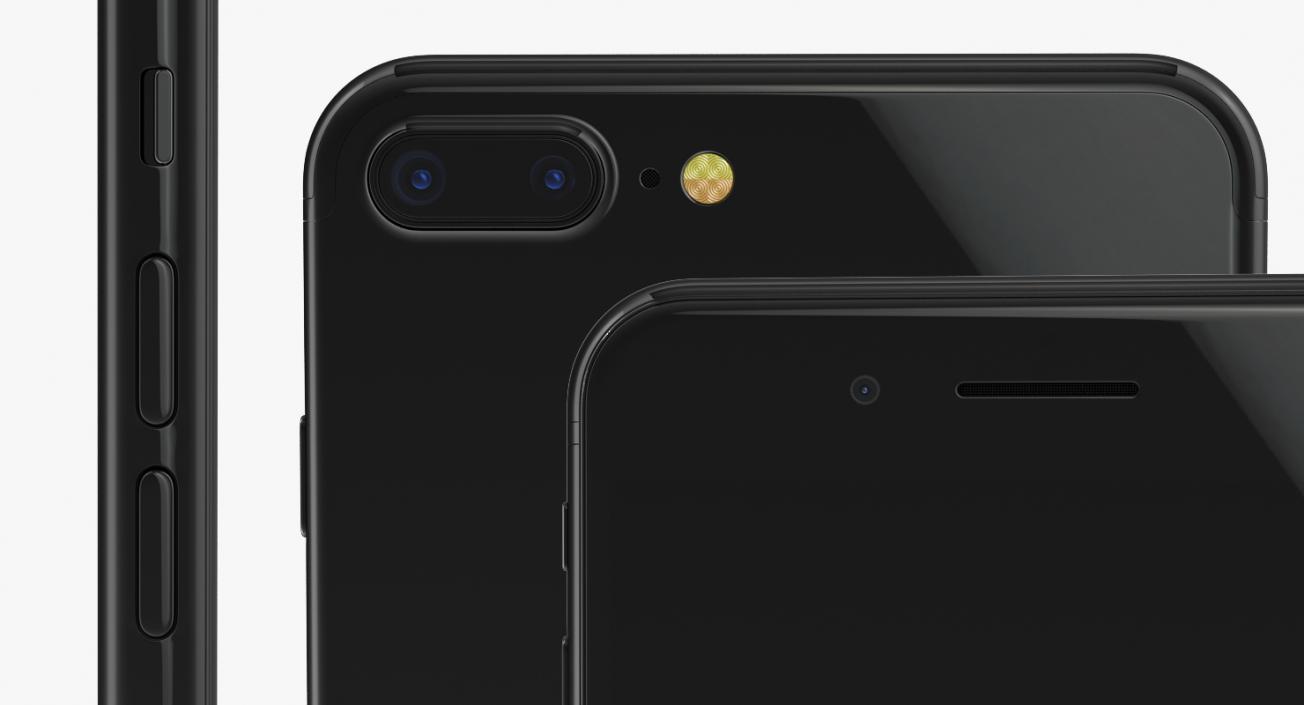 3D IPhone 7 Plus Jet Black model