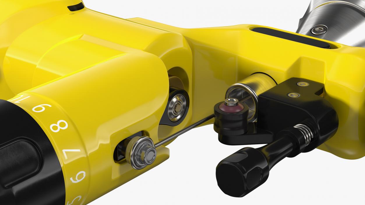 3D Professional Rotary Tattoo Machine Yellow