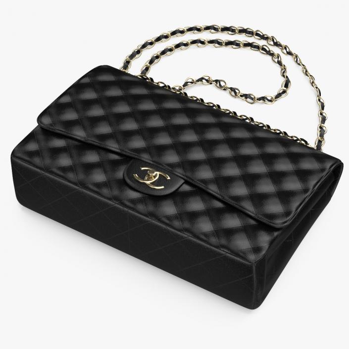 Womens Handbag Grained Calfskin Chanel Black 3D model