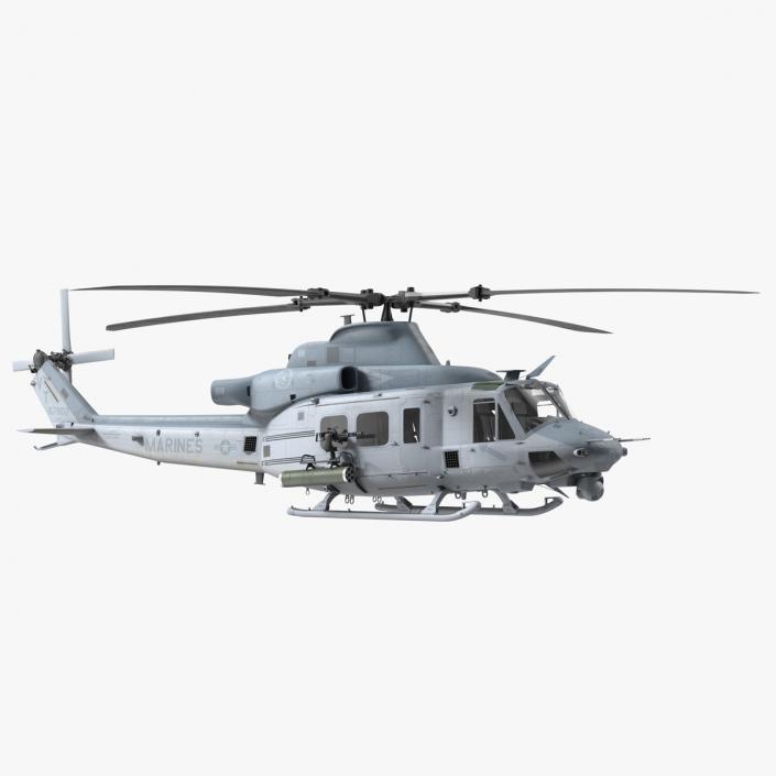 Bell UH1Y Venom Helicopter Rigged for Cinema 4D 3D