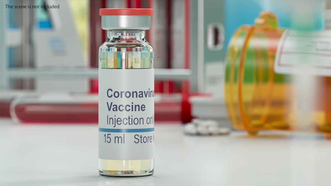 3D model Coronavirus 2019 with Vaccine Collection