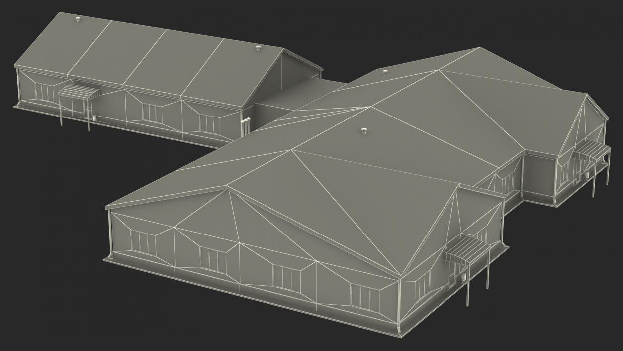 3D Factory Building 2 model