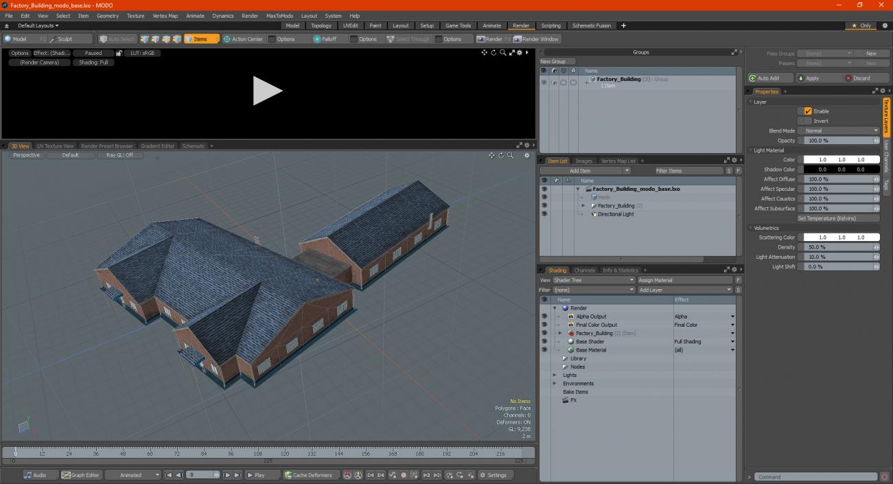 3D Factory Building 2 model