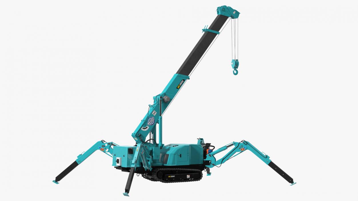 3D model Maeda MC285C 3 Spider Mini Crane Unfolded Position