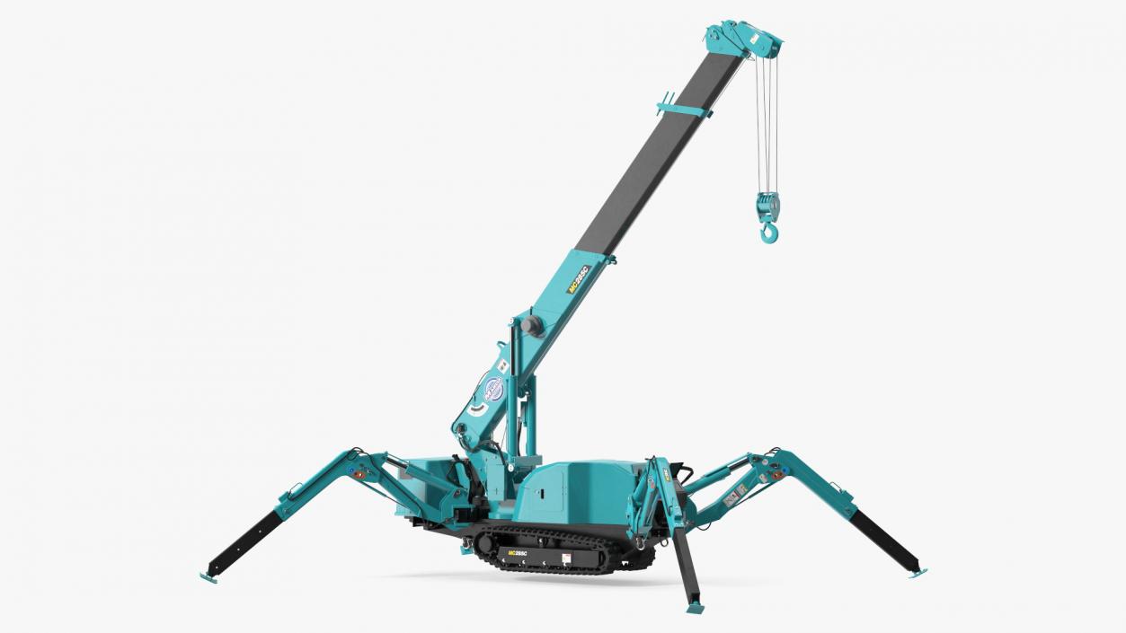 3D model Maeda MC285C 3 Spider Mini Crane Unfolded Position