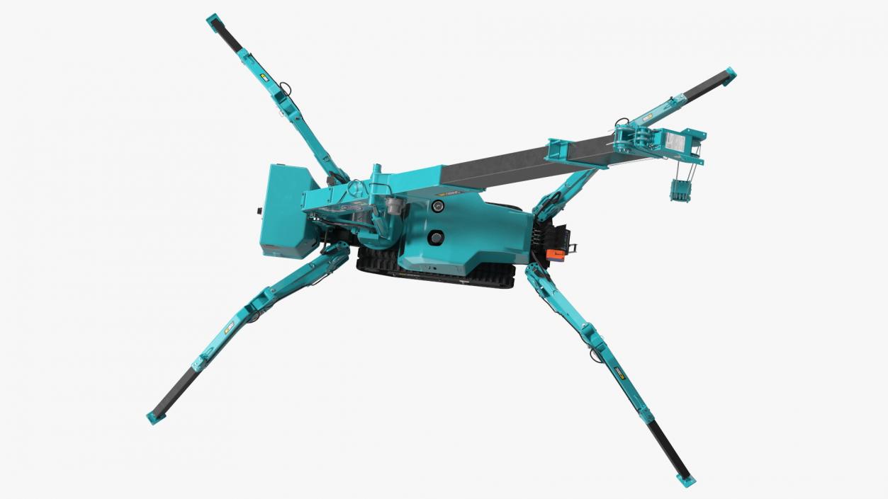 3D model Maeda MC285C 3 Spider Mini Crane Unfolded Position