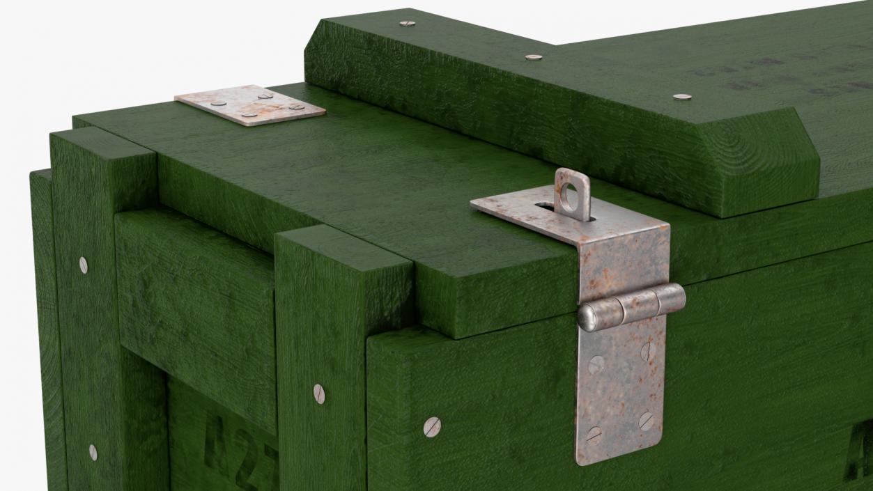 3D Military Anti-Tank Mine Wooden Crate