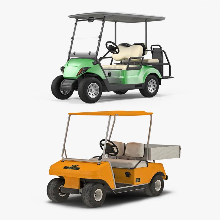 3D model Golf Cars Collection