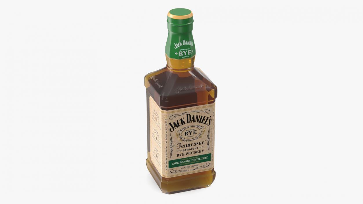 Jack Daniels Tennessee Rye Whiskey 3D model