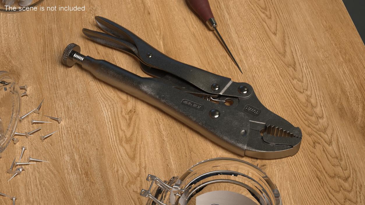 Locking Pliers Adjustable Wrench 3D