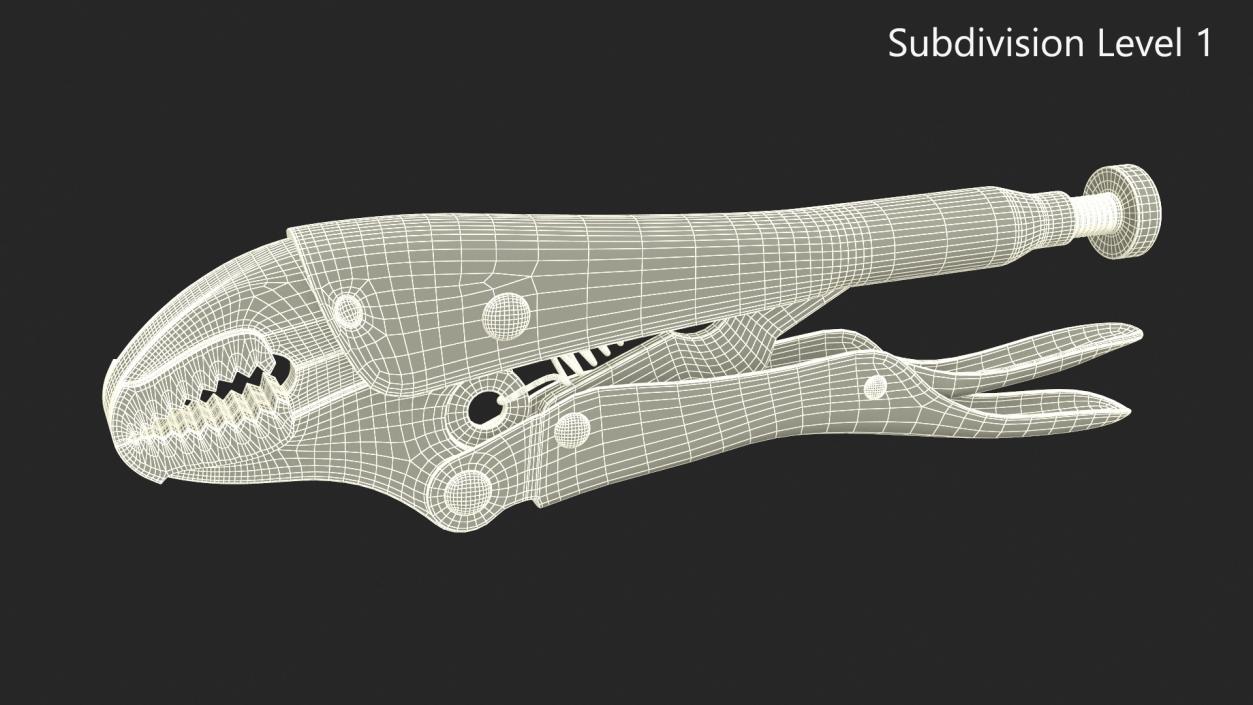 Locking Pliers Adjustable Wrench 3D