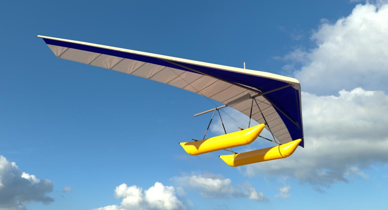 3D model Hang Glider with Inflatable Pontoon