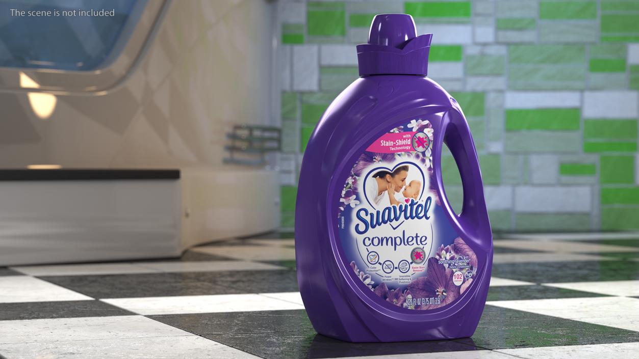 3D Suavitel Lavender Liquid Fabric Softener Large