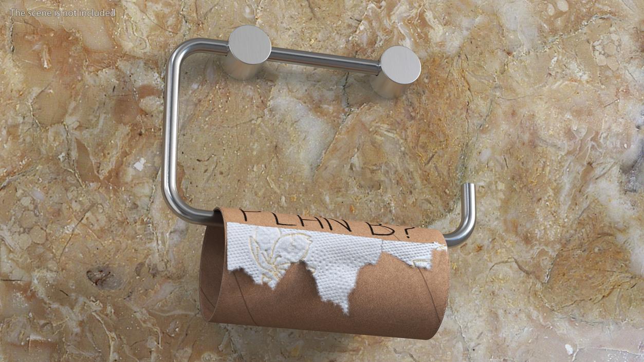 3D model No Toilet Paper Message Plan B