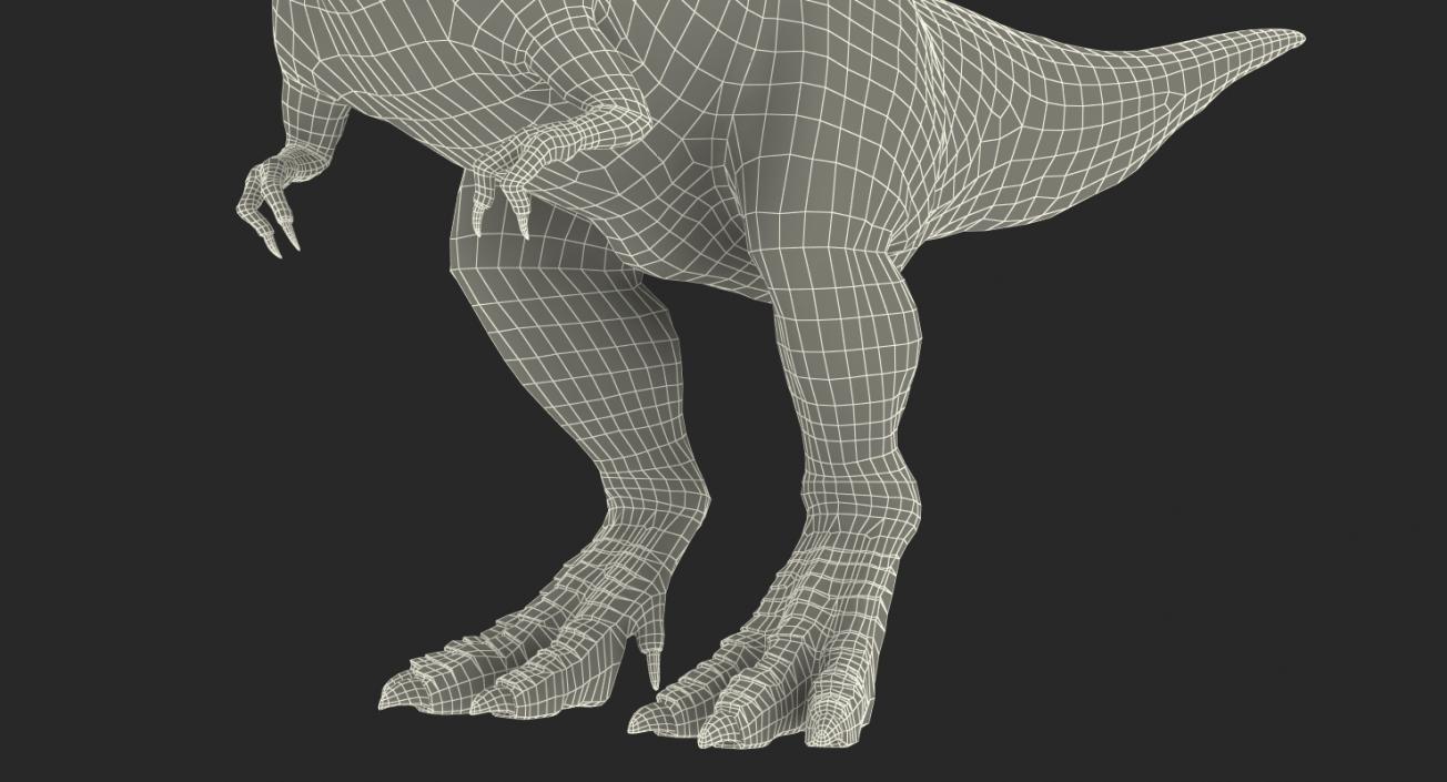 3D Tyrannosaurus Rex with Skeleton Fossil Rigged Collection