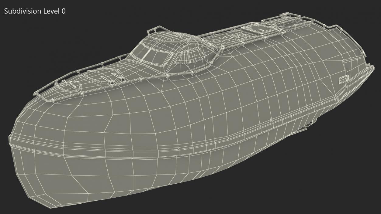 3D model Rescue Lifeboat