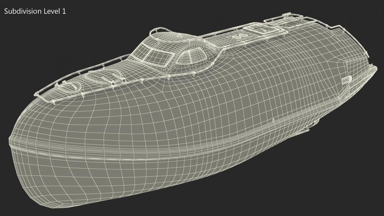 3D model Rescue Lifeboat