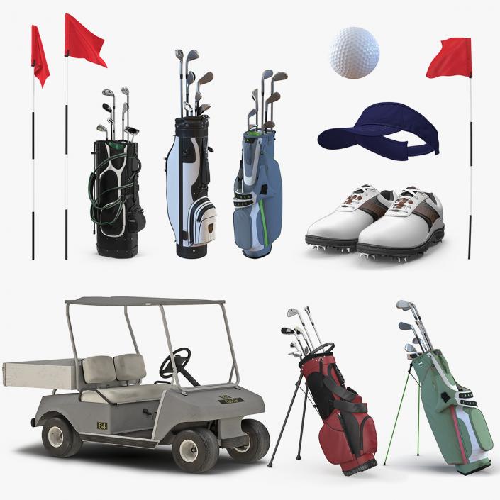 Golf Equipment Collection 3 3D