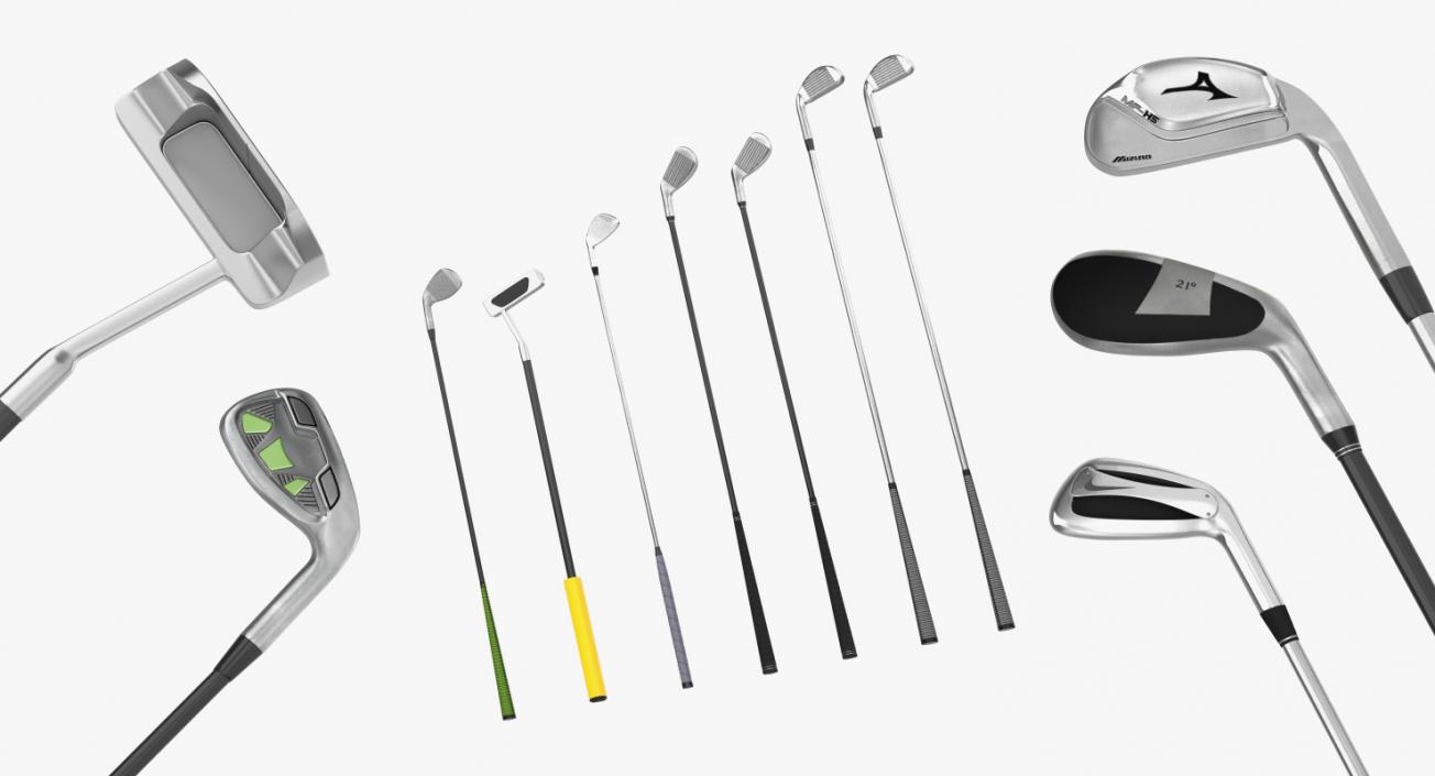 Golf Equipment Collection 3 3D