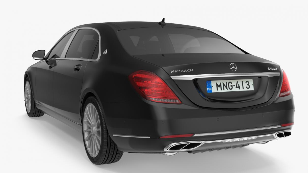 3D Mercedes Maybach S 560 Simple Interior model