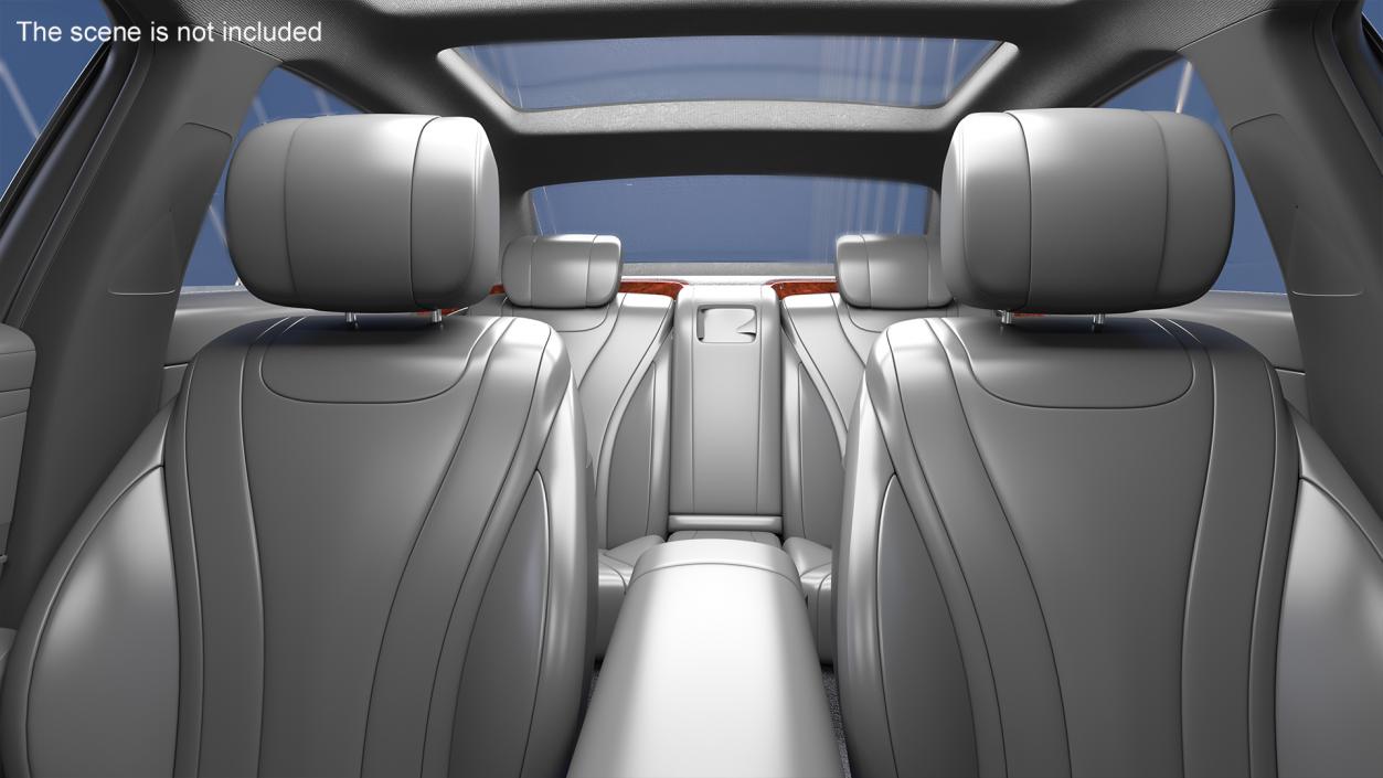 3D Mercedes Maybach S 560 Simple Interior model