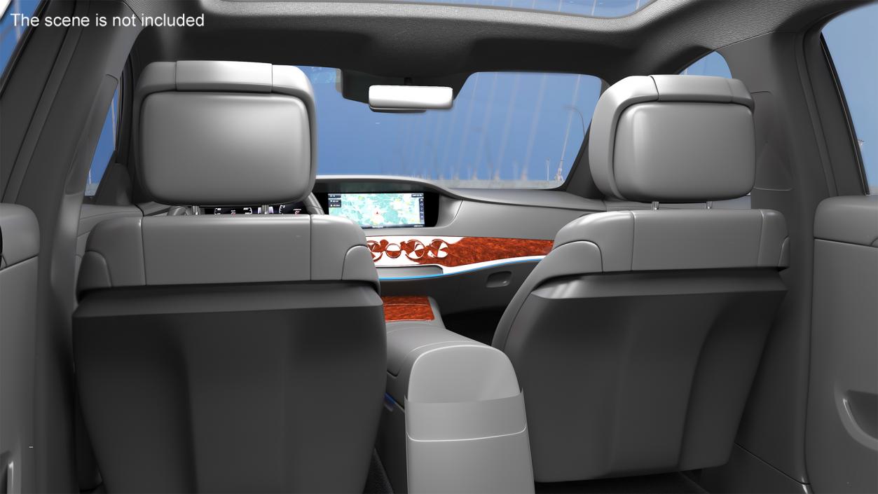 3D Mercedes Maybach S 560 Simple Interior model