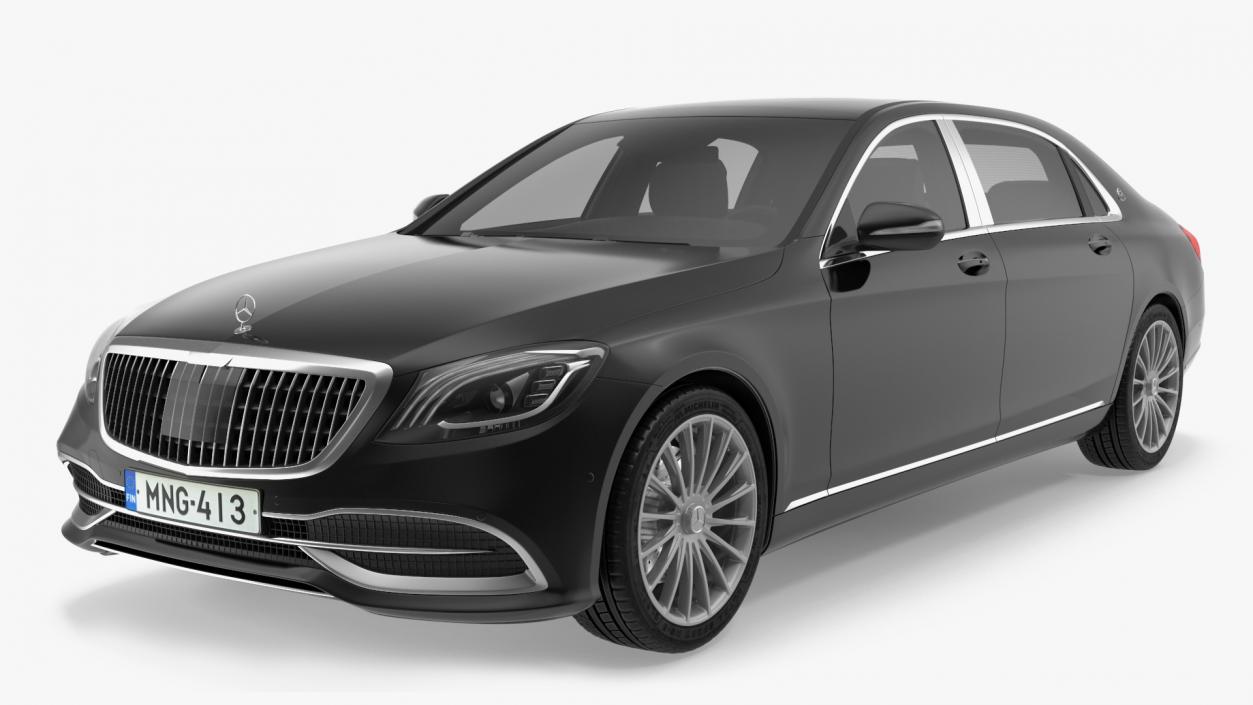 3D Mercedes Maybach S 560 Simple Interior model