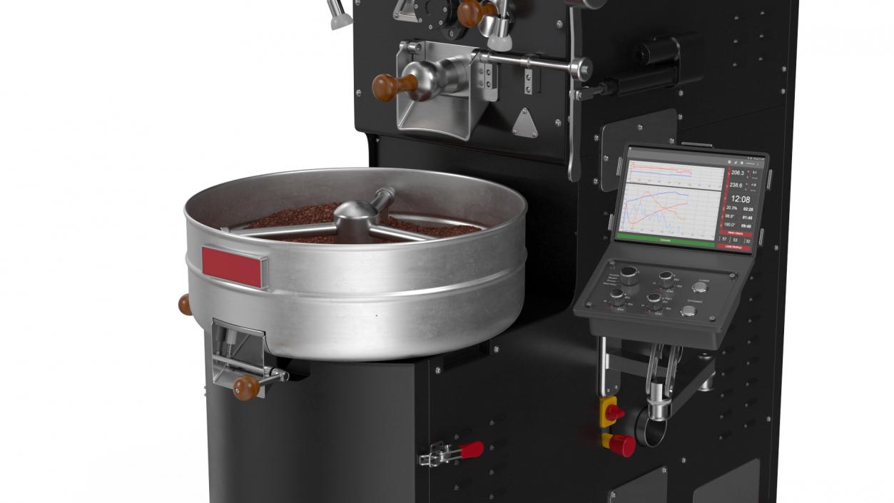 3D Coffee Roaster Machine Black model