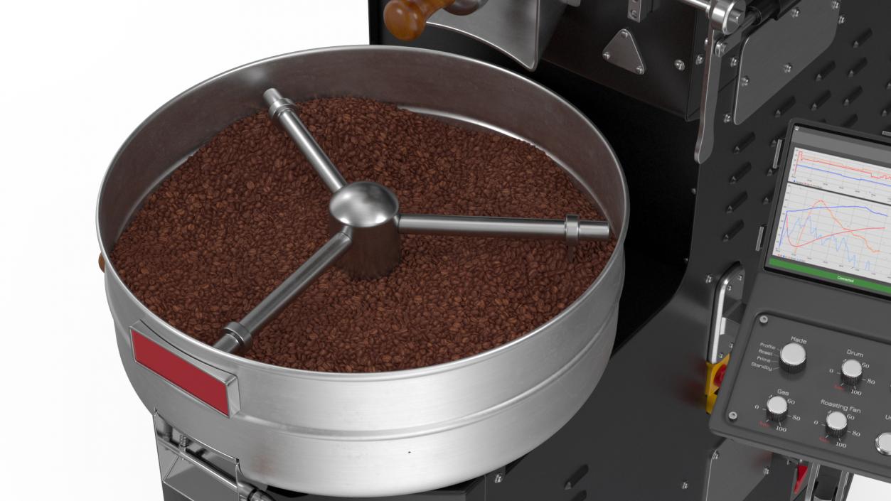 3D Coffee Roaster Machine Black model