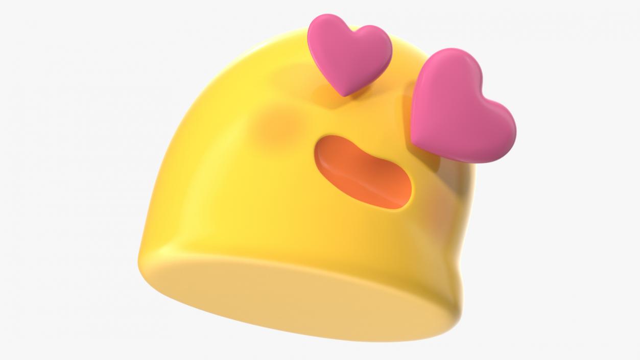 Heart Face Android Emoji 3D model