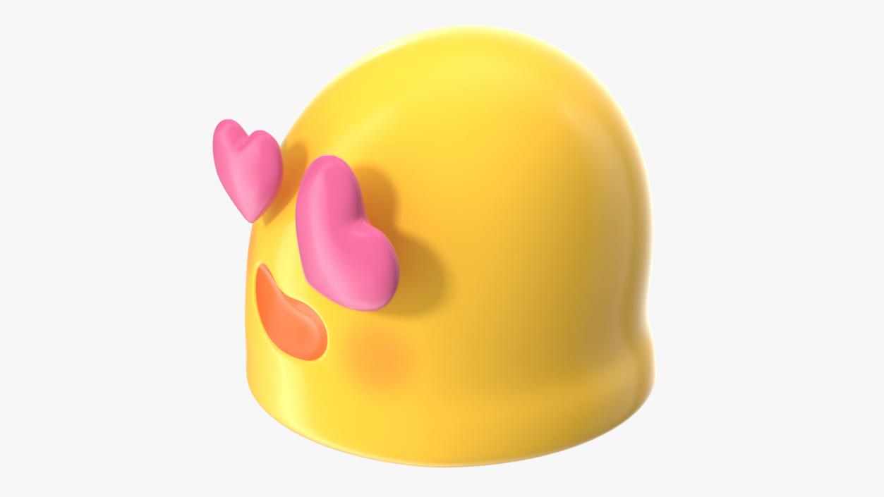 Heart Face Android Emoji 3D model