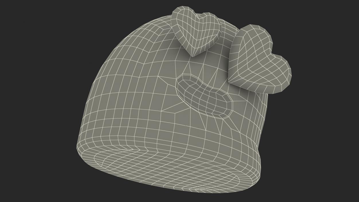 Heart Face Android Emoji 3D model