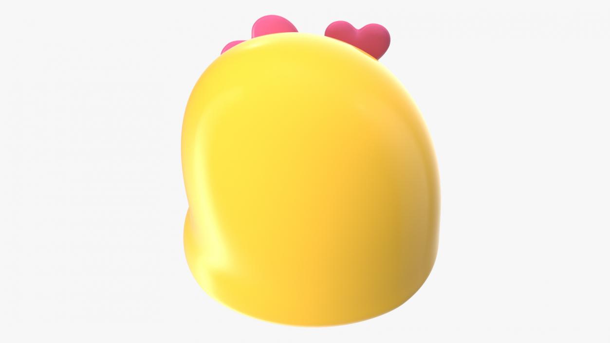 Heart Face Android Emoji 3D model