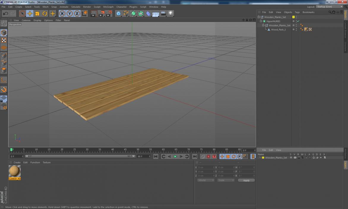 Wooden Planks Set 3D