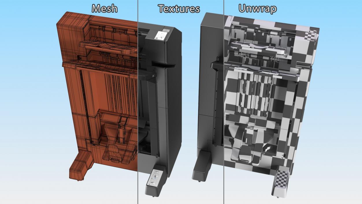 Booklet Finisher Black 3D