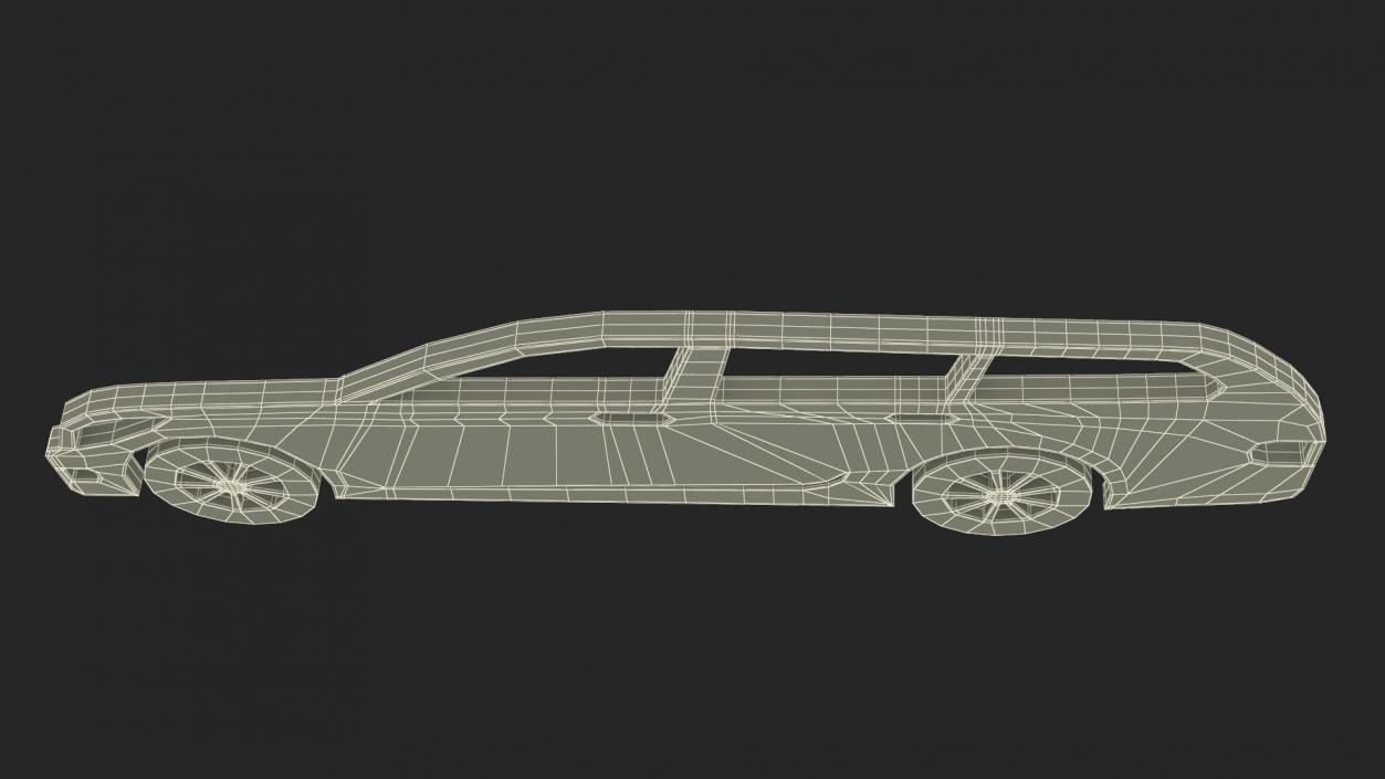 3D model Car Wagon Silhouette