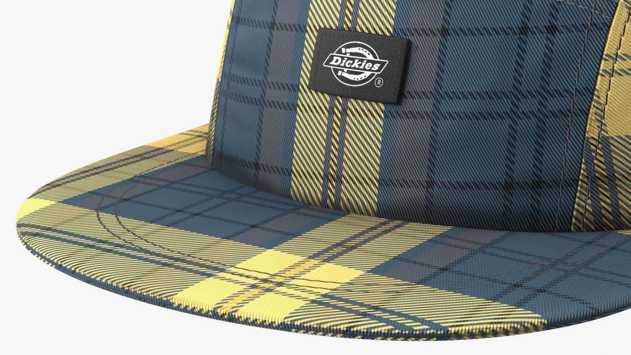 Dickies Hornbeck Check 5 Panel Cap 3D model