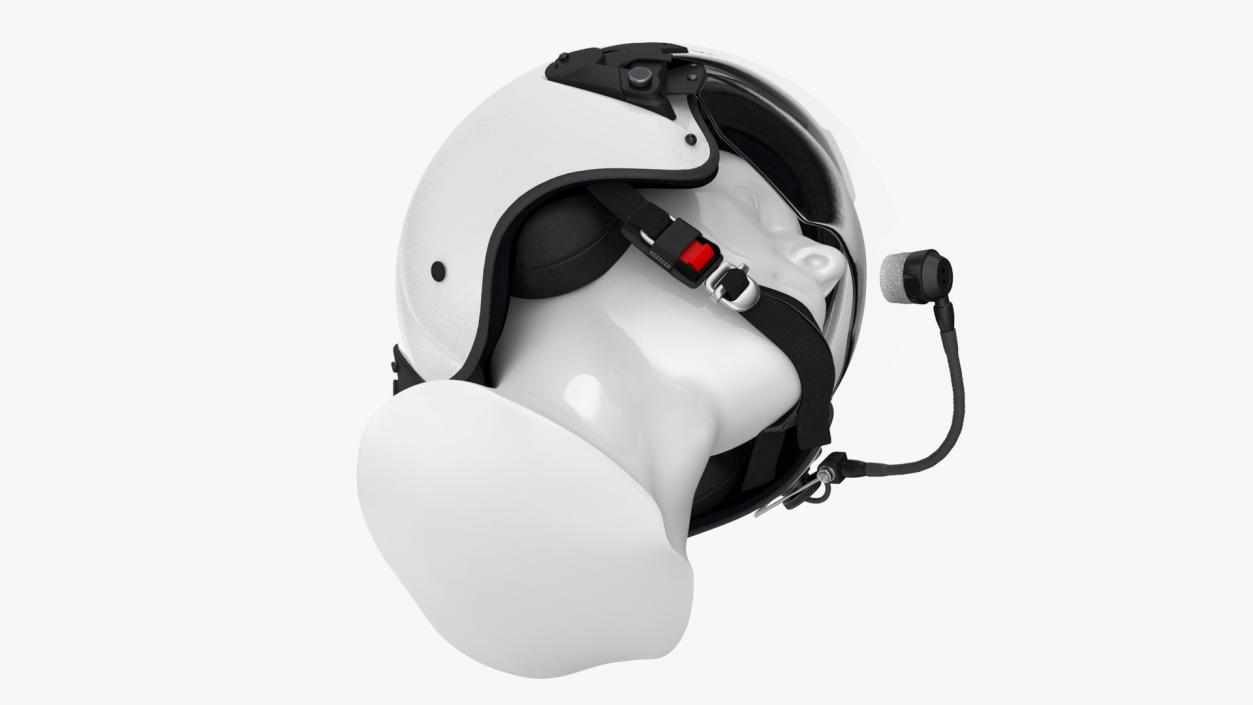 3D model Helicopter Pilot Helmet LH350 White