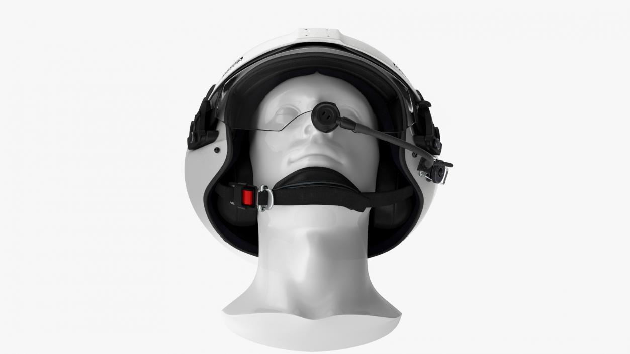 3D model Helicopter Pilot Helmet LH350 White