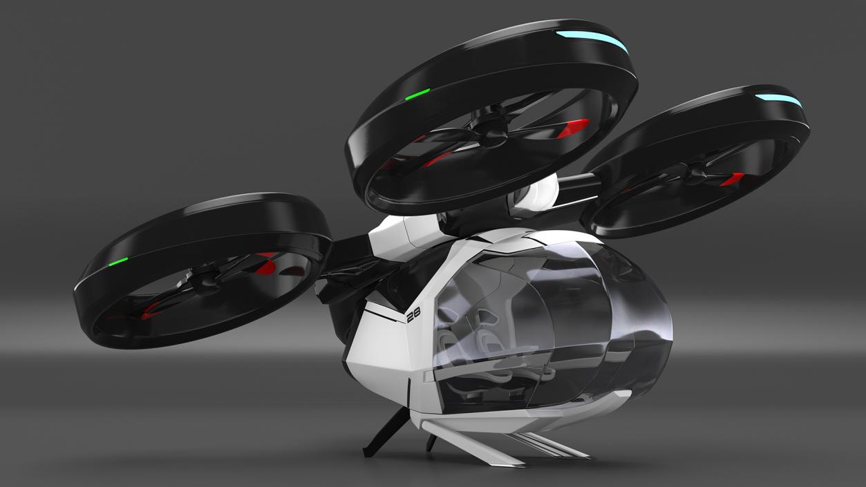 3D Futuristic Passenger Drone